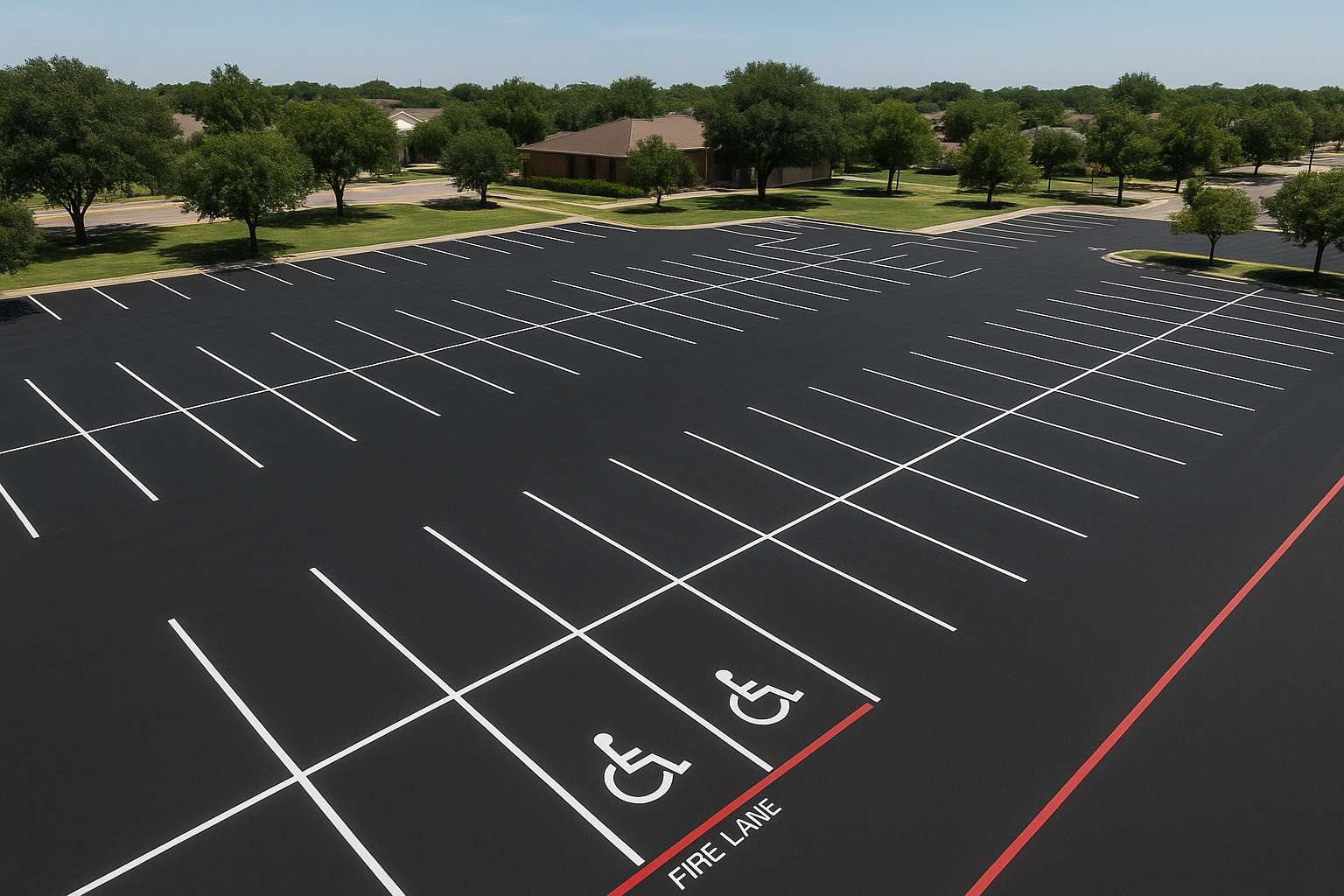 Parking Lot Striping Frisco TX | Expert Line Marking