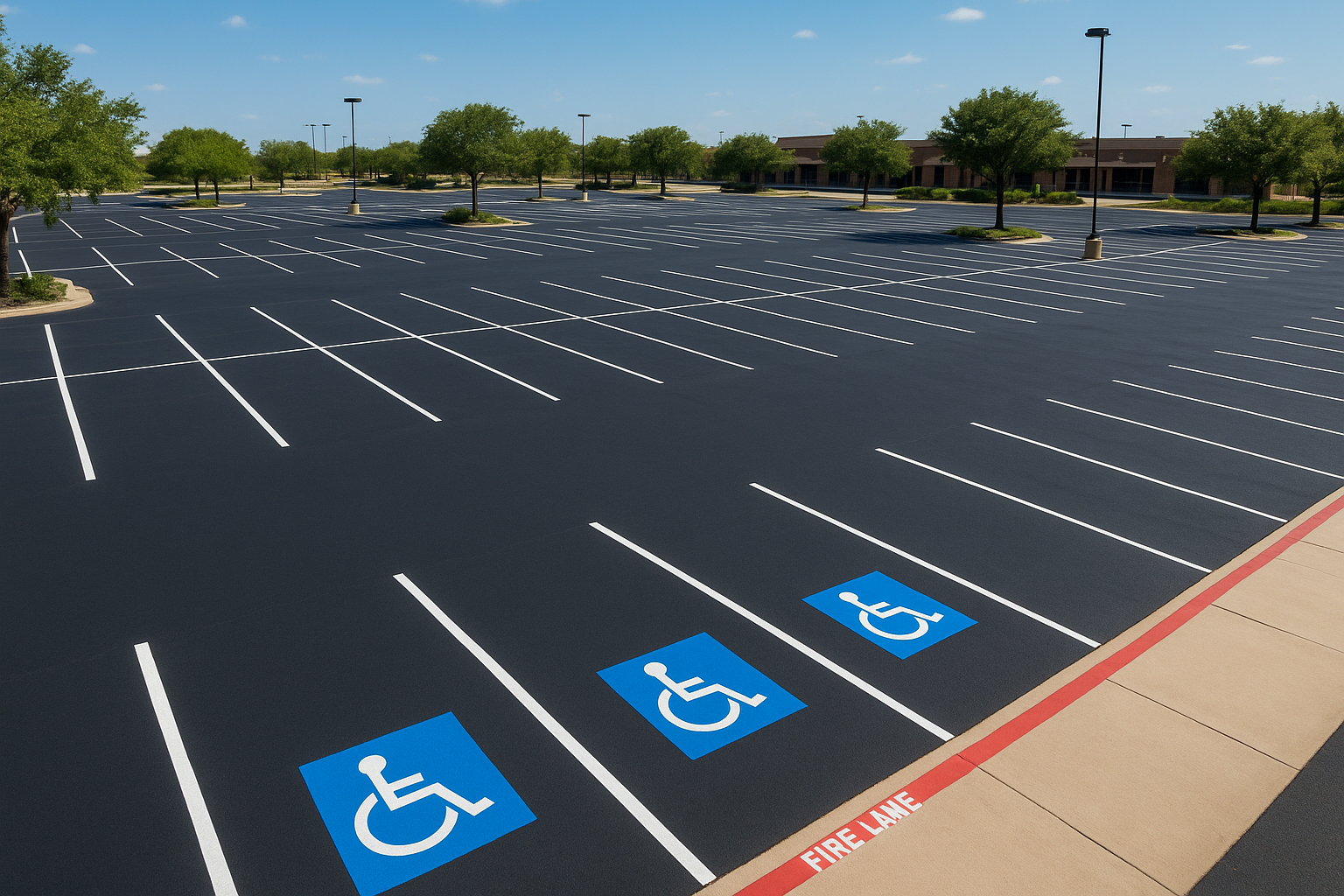 PLS Parking Lot Striping: Expert Line Marking in TX