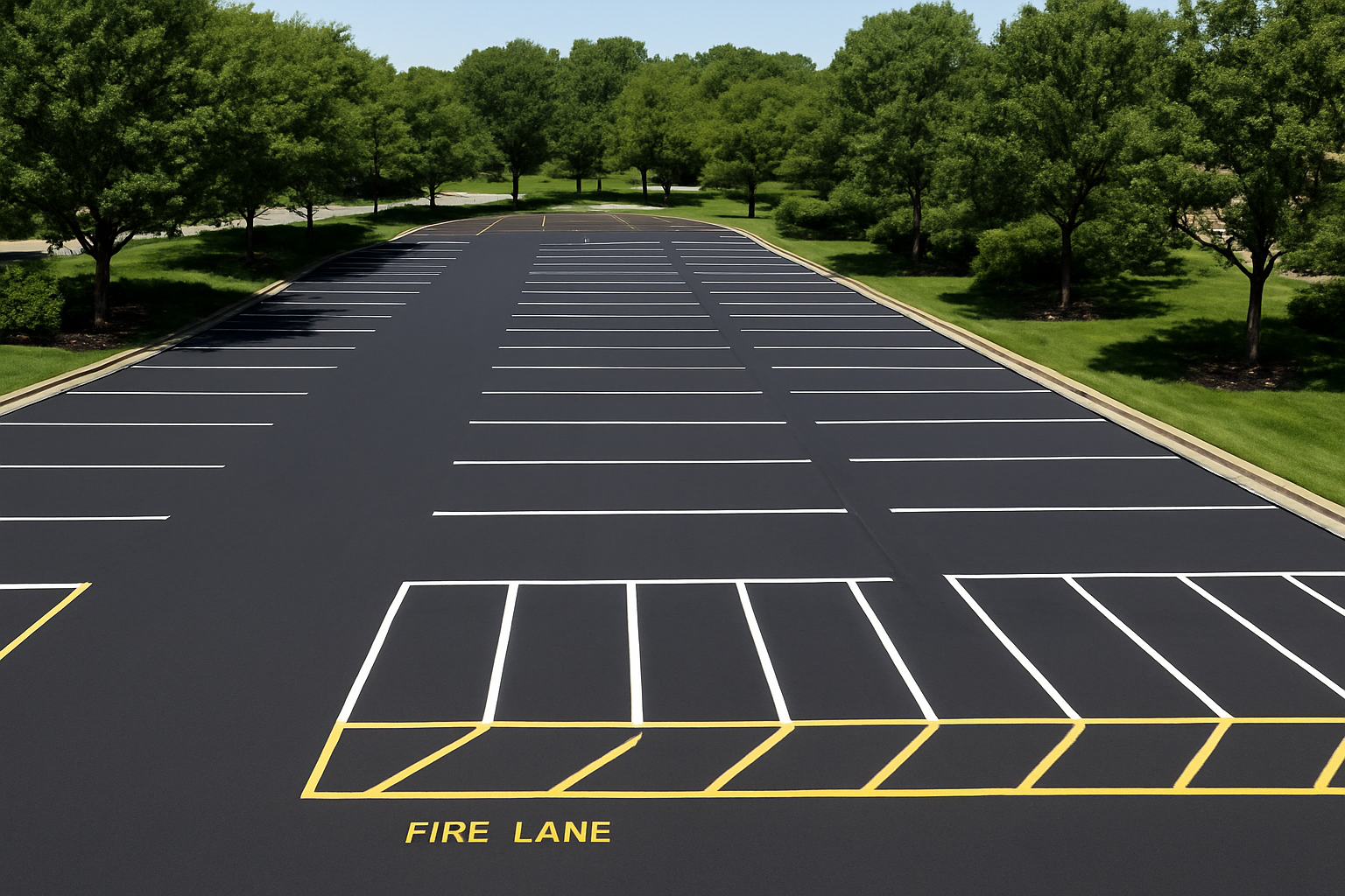 Woodland Striping Services: Expert Parking Lot Marking
