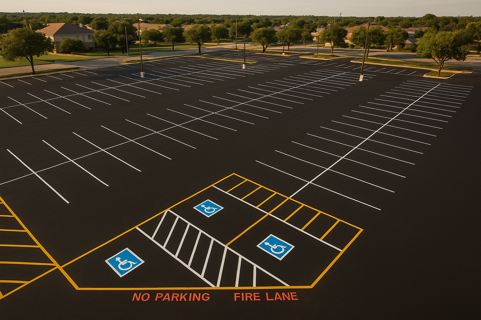 Texas Parking Lot Striping Company: Expert Line Marking