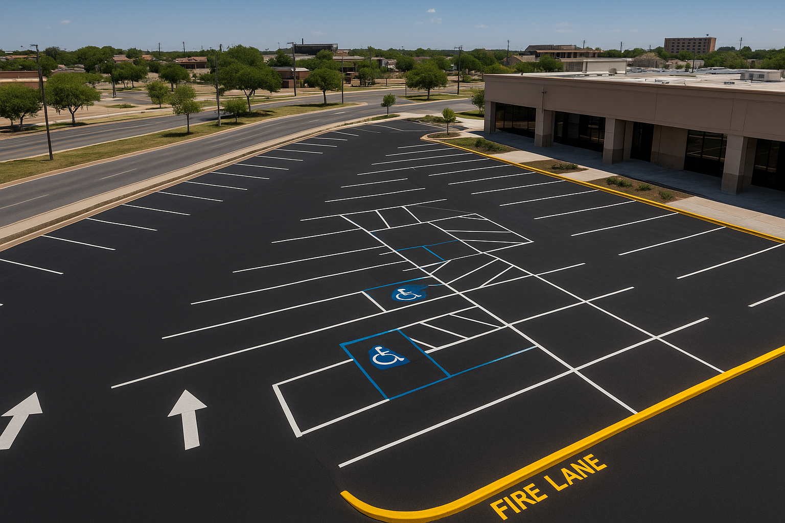 Parking Lot Striping Dallas TX: Pro Line Marking Guide