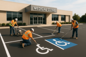 Parking Lot Striping for Healthcare Facilities Plano TX